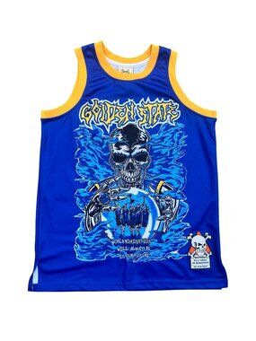 Brand X Golden State Curry #30 Skull Jersey NWT Sz M 🏀💀